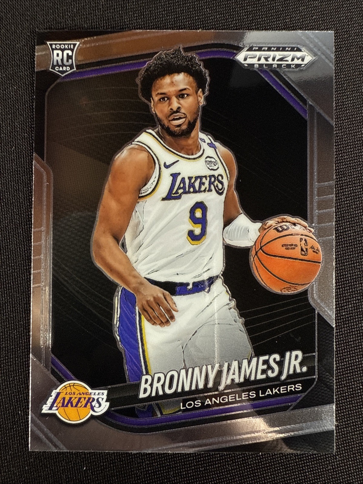 Bronny James Jr Rookie Card RC 2024-25 Panini Prizm Black #94