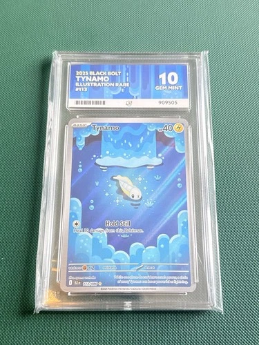 Pokémon TCG Tynamo 113/086 Ace 10 Gem Mint Black Bolt 2025