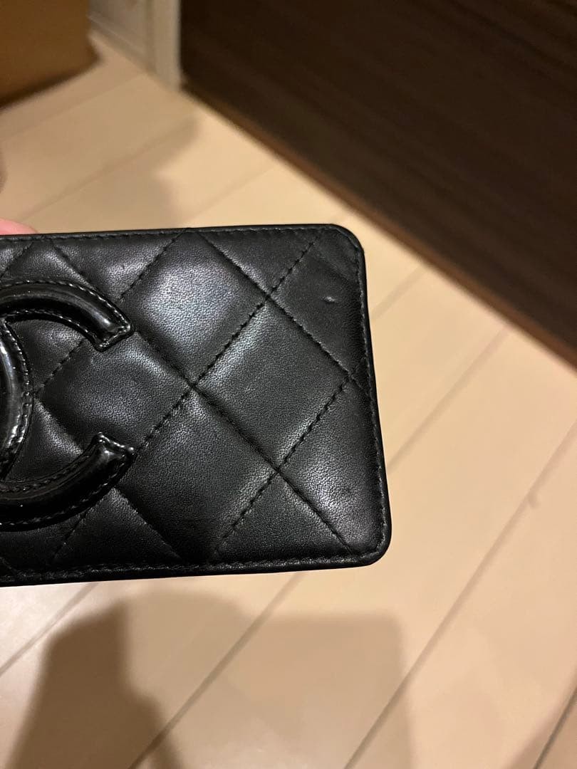 Chanel Cambon Line Quilted Card Case Black thumbnail 3