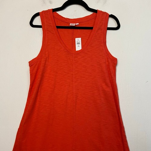 Gap Damen Rose Bush U-Ausschnitt Baumwolle ärmellos Midikleid Größe Large Tall Neu mit Etikett - Bild 4 von 11