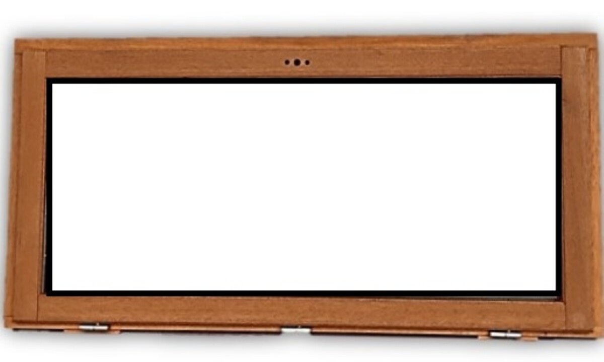Chassis abattant en bois H60 x L120 cm avec côtes tableau pour menuiserie standard