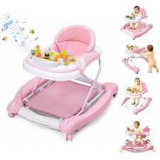 5 in 1 Baby Walker with Bouncer,Height Adjustable for Babies Boys Girls Babies