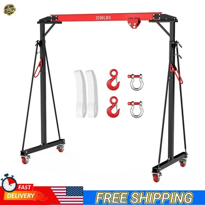#ad 2200 LBS 1Ton Gantry Crane Adjustable Gantry Crane Shop Lift Hoist Attachments $1035.54