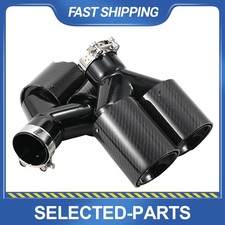 2dual For Bmw 63mm In 93mm Out Car Carbon Fiber Exhaust Twin End Tips Tail Pipe 2dual For Bmw 63mm In 93mm Out Car Carbon Fiber Exhaust Twin End Tips Tail Pipe