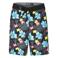 Big Boy's Hurley Cabana 9" Boardshorts - Black Floral - 16 - NWT