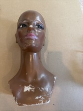 African American Vintage Mannequin Head Bust Store Window Display