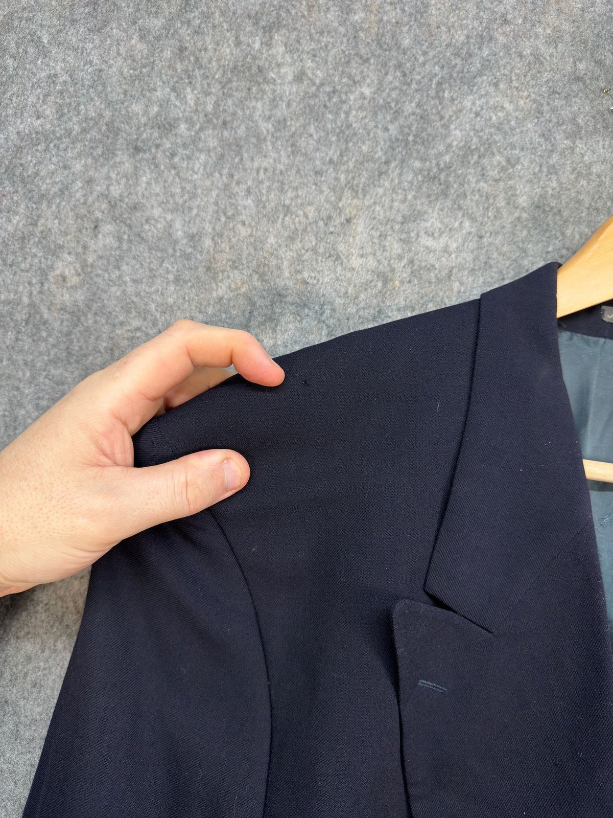 Yves Saint Laurent Blazer Mens Size Large Navy New Wool Double Breasted YSL thumbnail 11