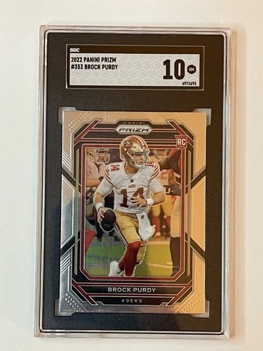 2022 Panini Prizm Rookies Brock Purdy #353 SGC 10 GEM Rookie RC 49ers