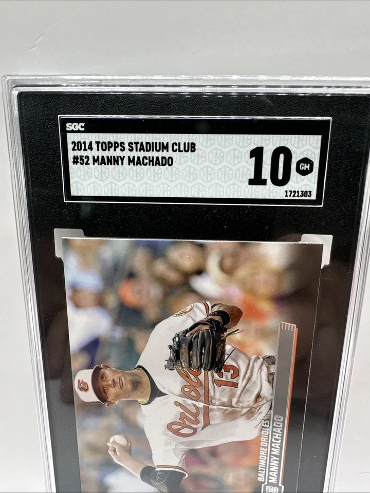 2014 Topps Stadium Club - Manny Machado #52 SGC Gem Mint 10 - Image 3 of 3