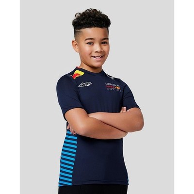 Castore Red Bull Racing Max Verstappen Kinder Team F1 T-Shirt Trikot Jersey 