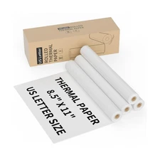 MFLABEL 10-Year Fade-Resistant Thermal Paper - US Letter Size 8.5"x... Fast Ship