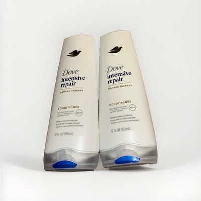 (2) Dove Intensive Repair Damage Therapy  Conditioner Bio-Protein Care 12 fl oz
