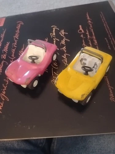 Vintage 2 Tonka Beach Buggies Toy Cars 1970's Purple and Yellow