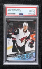 2020-21 Upper Deck Extended Series Young Guns Michael Bunting PSA 10 GEM MT 7p8