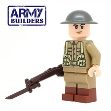 WW1 British Soldier - Army Builders - Custom Minifigure -United Bricks