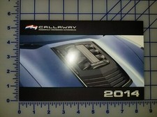 Feuille brochure Chevrolet Callaway camion Corvette Camaro 2014