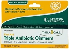 Triple Antibiotic Ointment, 1Oz Tube for Infection Prevention and Wound Care