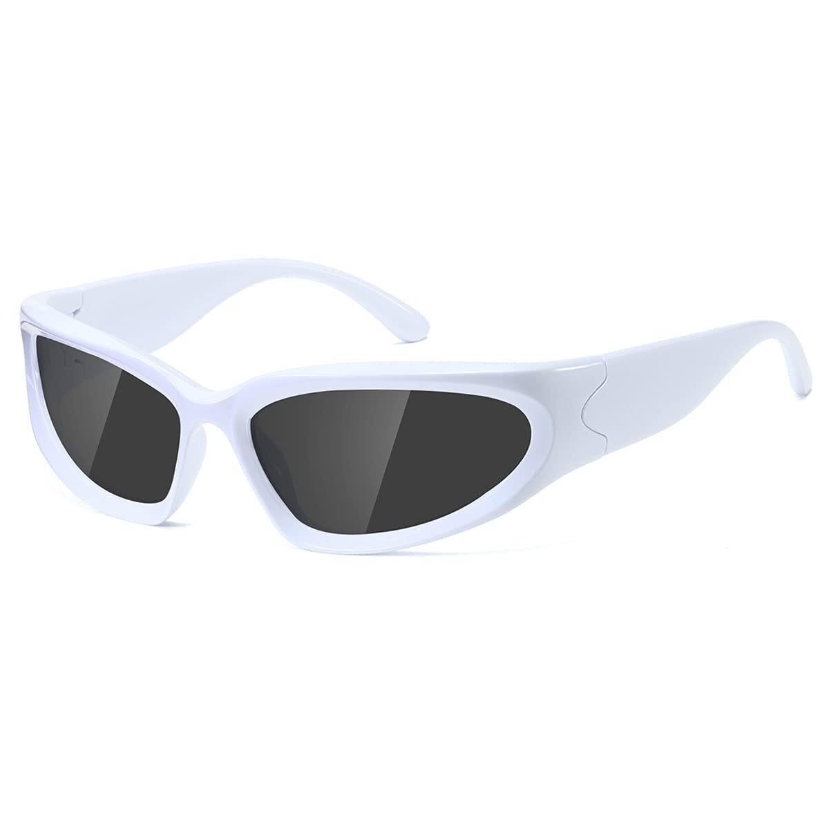 Y2K Wrap Around Polarized Sunglasses Womens men Swift Oval  display picture 3