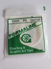 Charting Graphic Art Tape, 1/16 W x 648L Inches, White- 1082B- FORMALINE