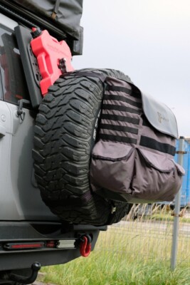 She-wolf Rear Spare tire garbage Wheel Bag off-road (MOLLE, Cordura)