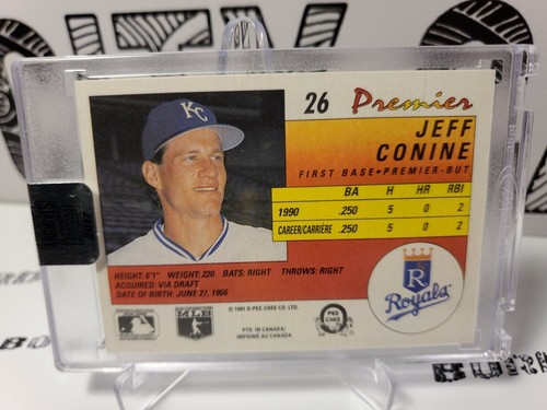 Jeff Conine 2017 Topps Archives Signatures 🔥 Auto #d /25 🔥 Royals OPC 1991 - Picture 2 of 2