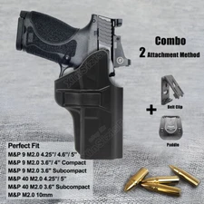 Tactical Holder Fit Smith & Wesson M&P 9 M2.0 Holster S&W MP 9 / 40 Compact 9mm 