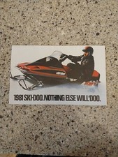 1981 Ski Doo Dealer Sales Brochures NOS