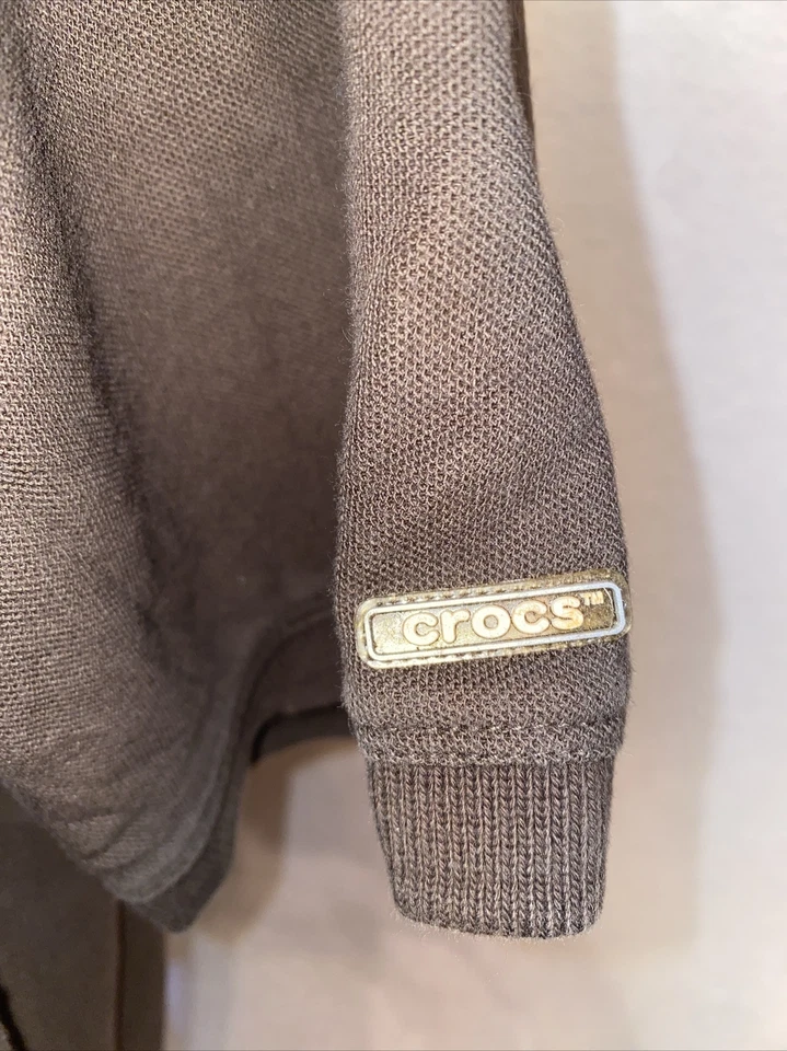 NUEVO CON ETIQUETAS NUEVO Camisa Polo Crocs XXL Marrón Tecnología Relajada Informal Golf Manga Corta Foto 3 de 4