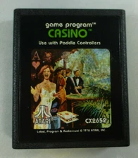 Atari 2600: CASINO Cartridge - (1978) TEST & WORKS