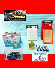 KIT TAGLIANDO + CANDELE FIAT 500L 1.4 GPL 88 KW 120 CV SELENIA GAS 5W40 + FILTRI
