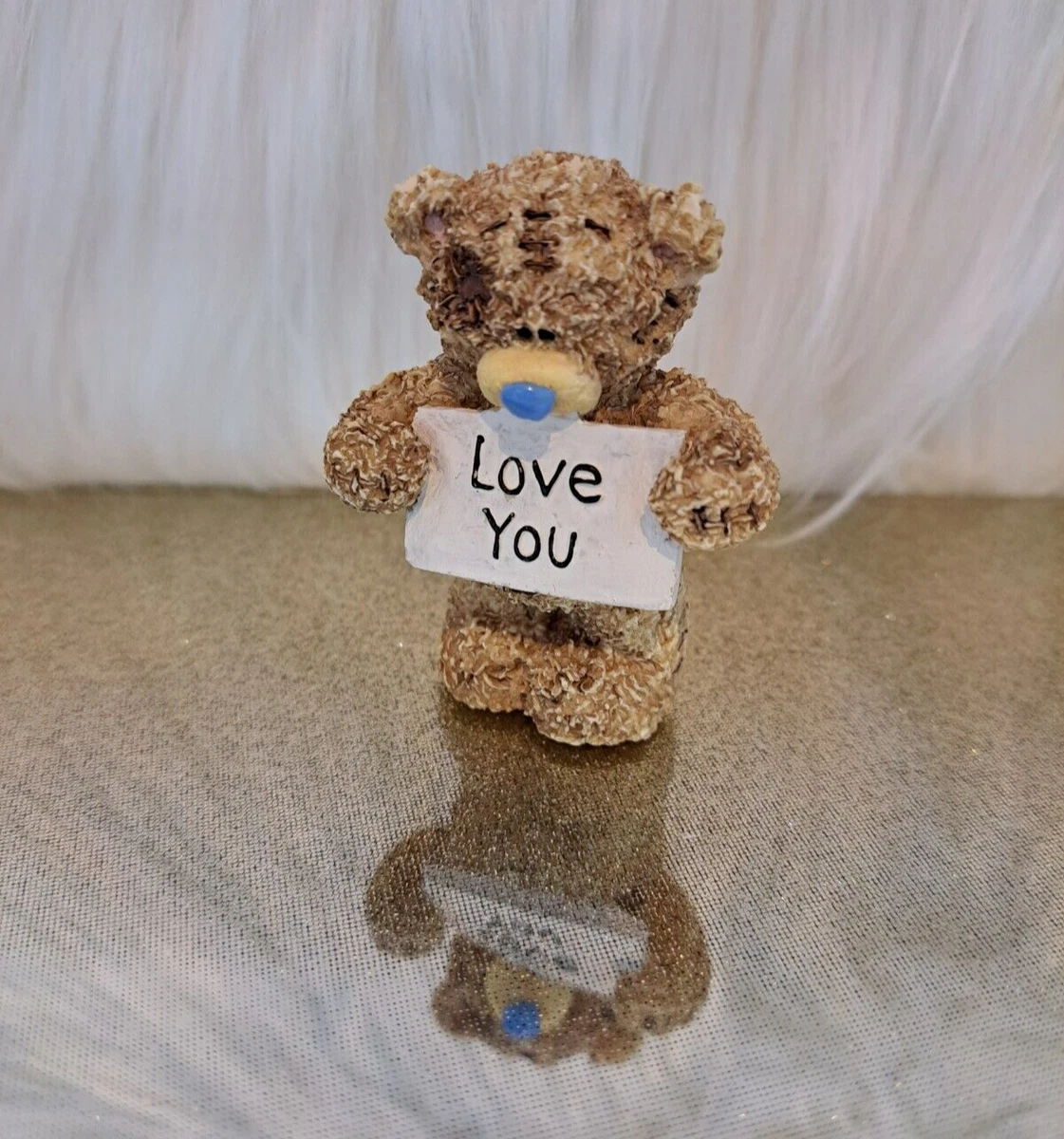 Me To You Vintage Tatty Teddy Original Brown Bear Hold Love You Sign Very Rare