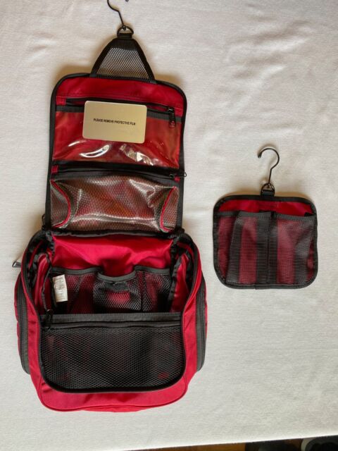 LL Bean Personal Organizer Toiletry Travel Bag size Small Red