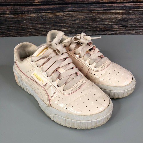 puma cali patent white