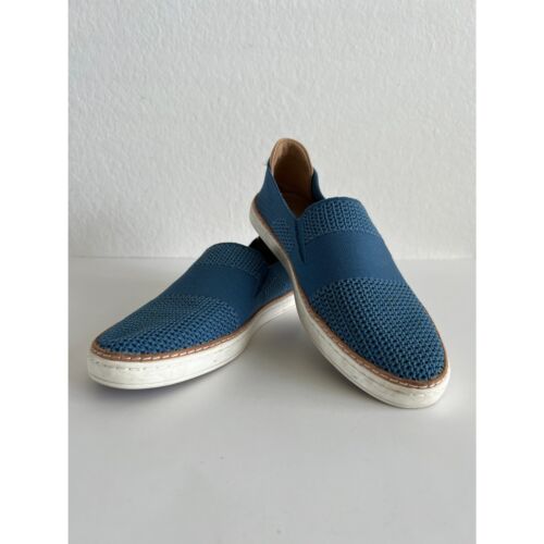 UGG Sammy Blue Knit Slip On Sneakers Shoes Womens 