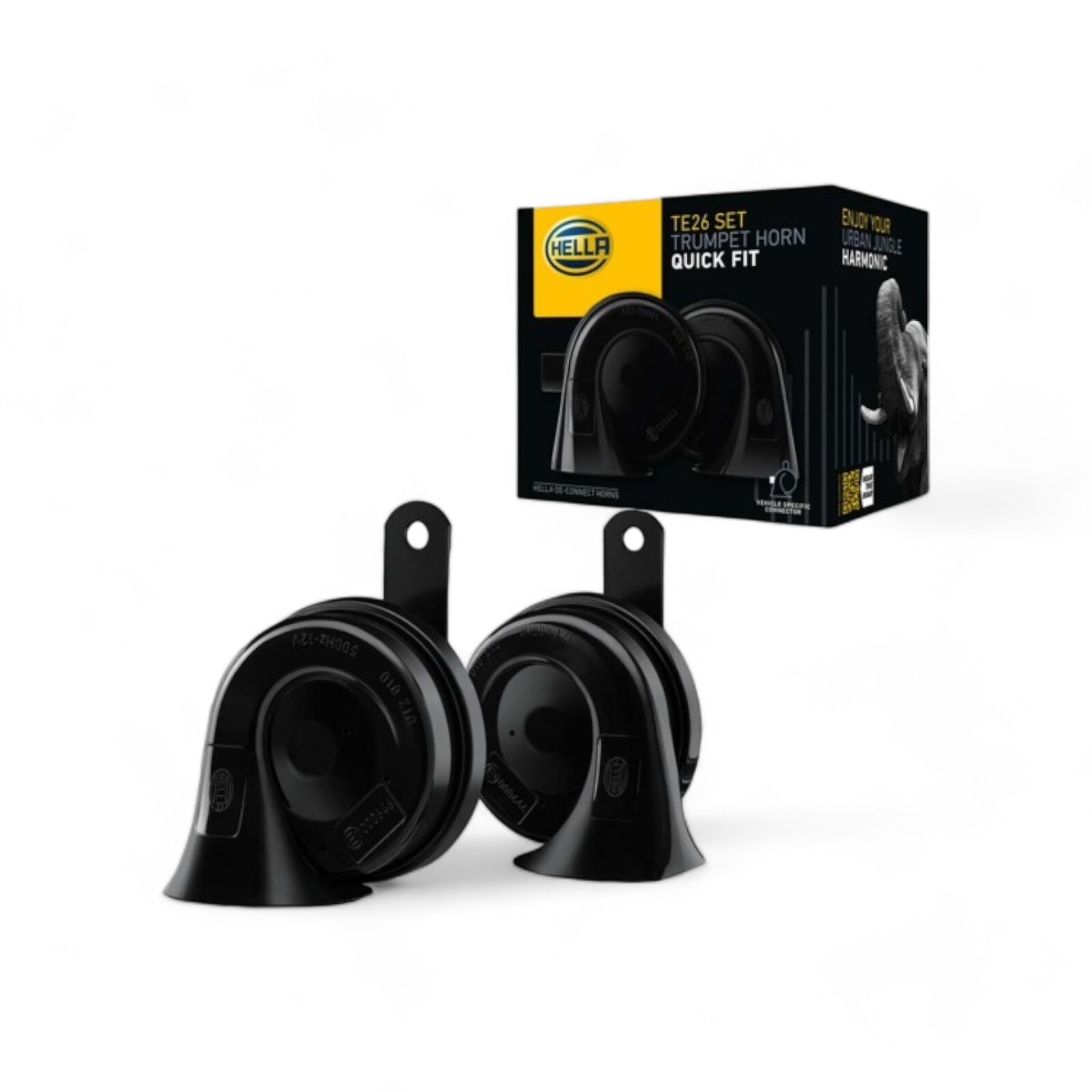 Hella 12V Twin Trumpet Horn - Mercedes SLK CLK CL SL