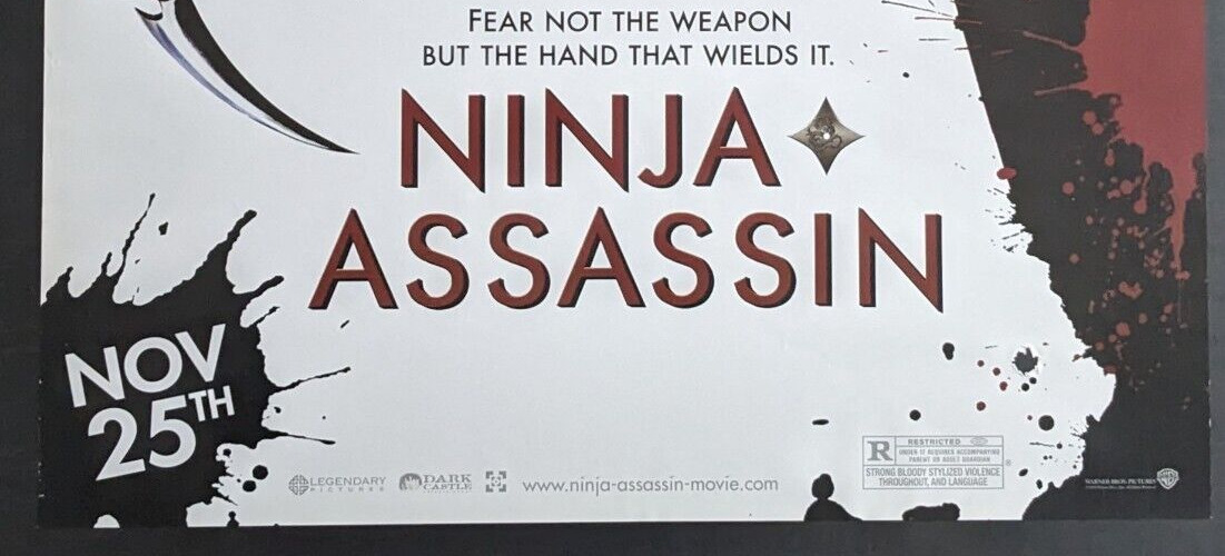 Ninja Assassin 2009 Movie Poster 24x36 Borderless Glossy 0956