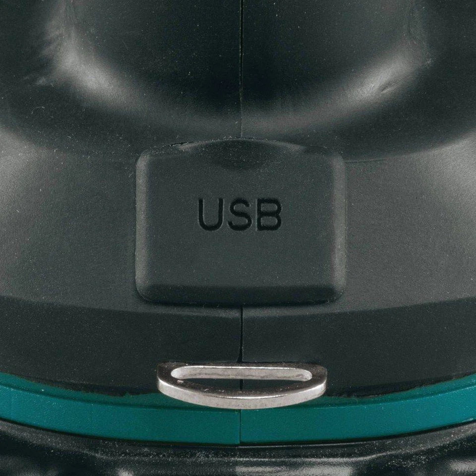 Linterna LED inalámbrica recargable con luz de trabajo de 18 voltios 610 lúmenes verde azulado Foto 4 de 4