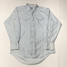 VTG Rockmount Ranch Wear Mens Medium Shirt Long Sleeve Pearl Snap Western Rodeo