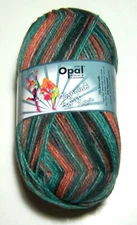 150g ball of OPAL DANCING SOCKS Superwash 6ply sock yarn color #7363