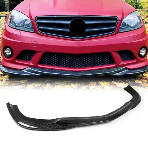 Parachoques delantero de fibra de carbono para Mercedes W204 C63 2008-2011 alerón labio barbilla - Imagen 12 de 12