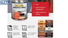  Vernice BONDEX  effetto impregnante 2in1, due mani invece di tre 375 ml.