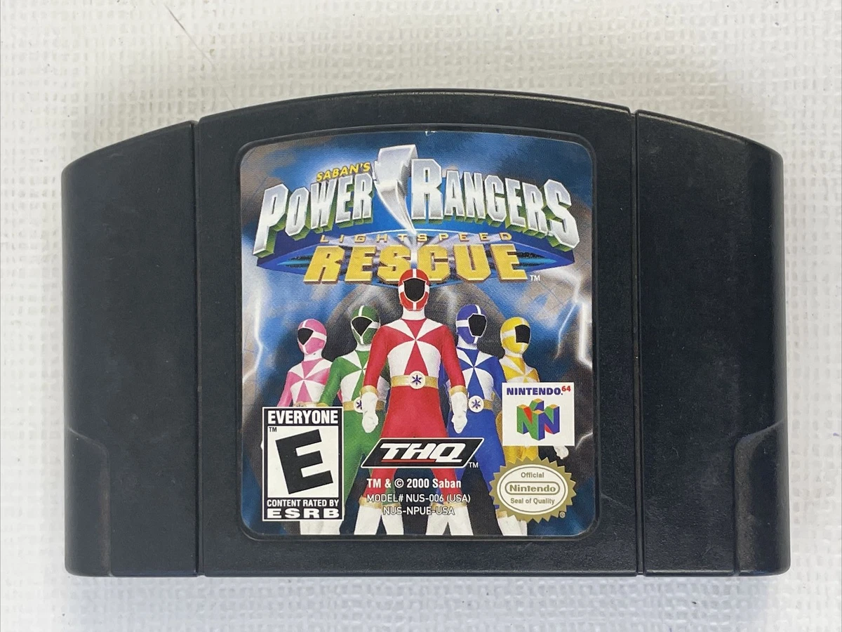 Power rangers lightspeed rescue on sale nintendo 64