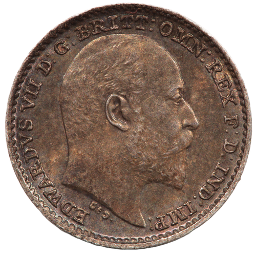 MONEDA DE PLATA PENIQUE REY EDUARDO VII 1904 (#8481) - Imagen 2 de 2