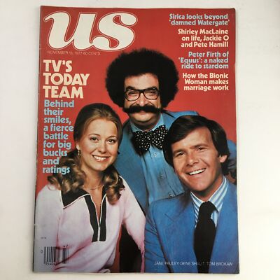 US Magazine November 15 1977 Jane Pauley, Gene Shalit & Tom Brokaw, No Label