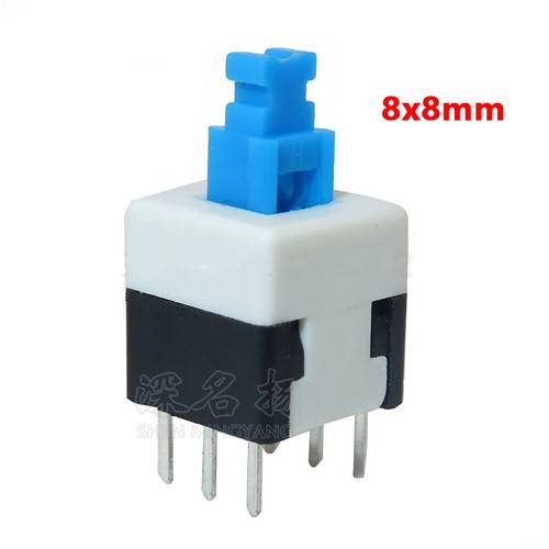 Mikro Schalter Taster Rastend Momentan 6-Polig Druckschalter On/Off 7x7mm 8x8mm - Bild 10 von 20