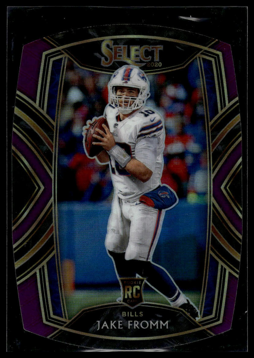 2020 Panini Select #49 Jake Fromm Rookie Purple Prizm Die Cut