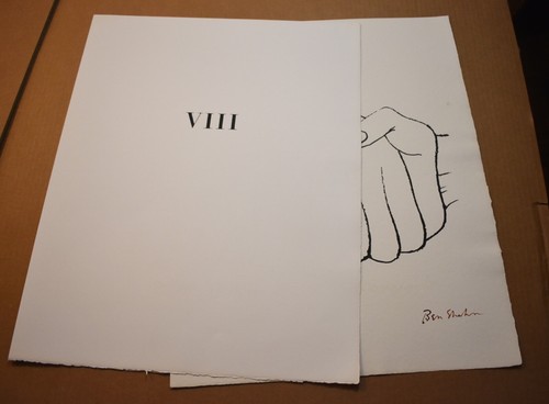 Litografía original firmada Rilke Portfolio VIII artista estadounidense listado BEN SHAHN - Imagen 5 de 5