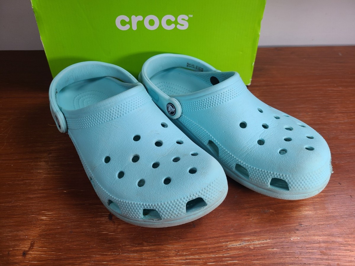Crocs Classic Clog Ice Blue Unisex Womens Size 10 Mens Size w/ Box
