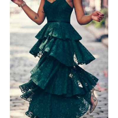 chiffon lace beach wedding dress Strapless A-line Lace Chiffon Beach Wedding Dress main image 0