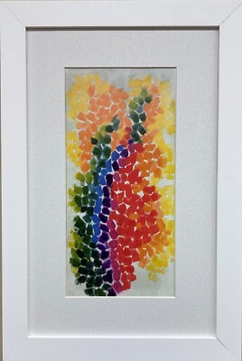 Alma Woodsey Thomas ''Color Etude or Spring Bouquet'' New Custom Framed Black Art